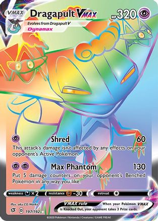 Dragapult VMAX 197/192 - Pokemon Rebel Clash Holofoil