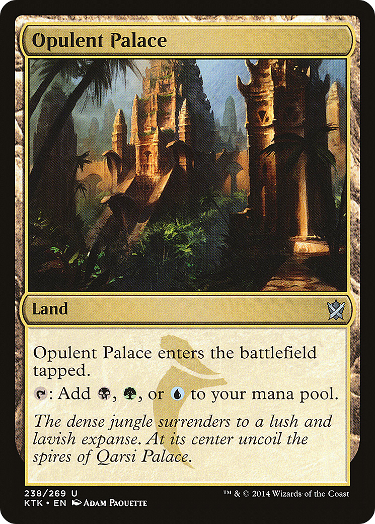 FOIL Opulent Palace (KTK-238) - Khans of Tarkir - Magic The Gathering