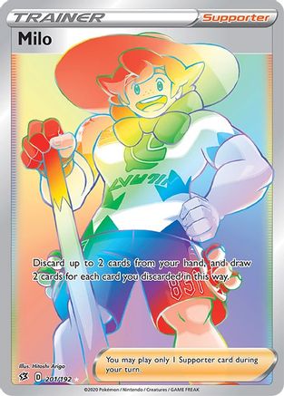Milo 201/192 - Pokemon Rebel Clash Holofoil