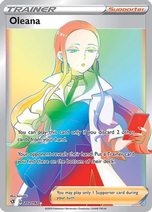 Oleana 202/192 - Pokemon Rebel Clash Holofoil