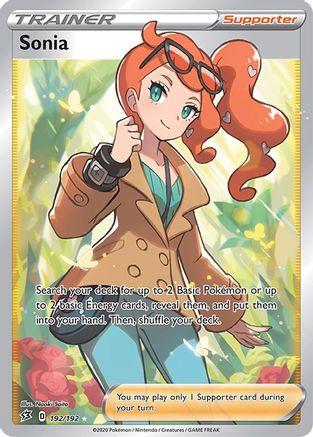 Sonia 192/192 - Pokemon Rebel Clash Holofoil