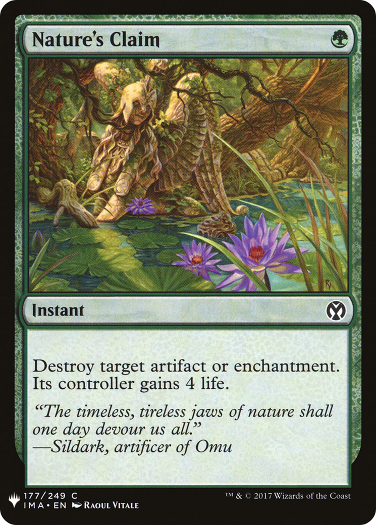 Nature's Claim (LIST-IMA-177) - The List - Magic The Gathering