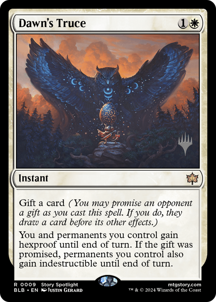 Dawn's Truce (PPBLB-009) - Bloomburrow Promos - Magic The Gathering