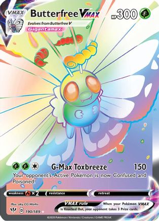 Butterfree VMAX 190/189 - Pokemon Darkness Ablaze Holofoil