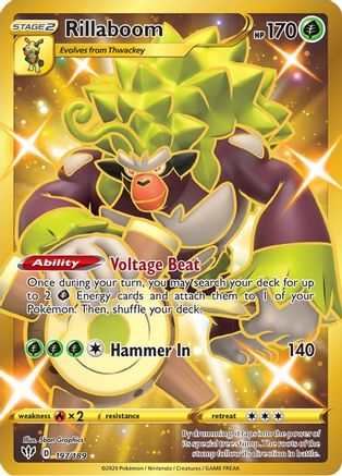 Rillaboom 197/189 - Pokemon Darkness Ablaze Holofoil