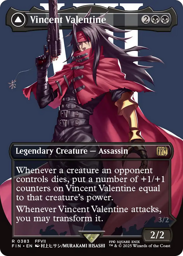 Vincent Valentine (Borderless) (FIN-383) - FINAL FANTASY - Magic The Gathering