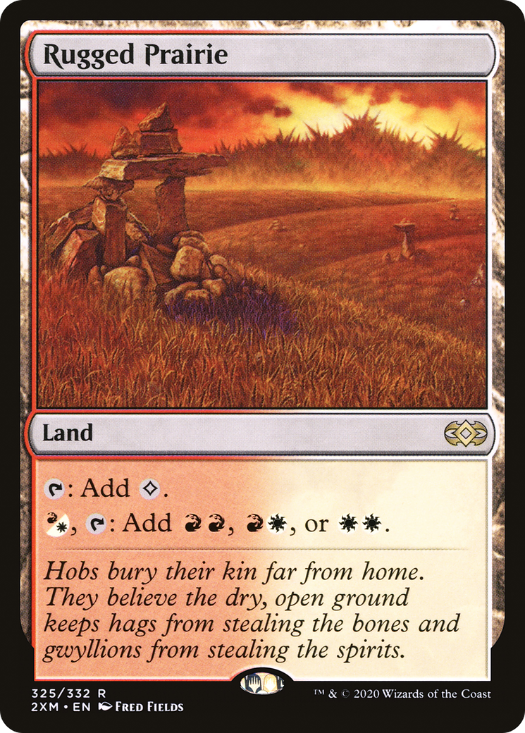 FOIL Rugged Prairie (2XM-325) - Double Masters - Magic The Gathering