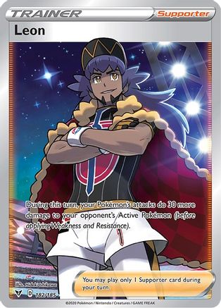 Leon 182/185 - Pokemon Vivid Voltage Holofoil