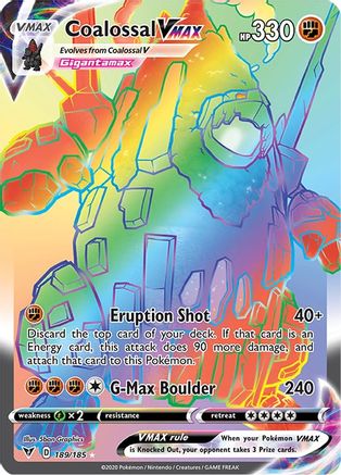 Coalossal VMAX 189/185 - Pokemon Vivid Voltage Holofoil