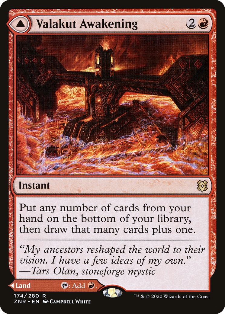 FOIL Valakut Awakening (ZNR-174) - Zendikar Rising - Magic The Gathering