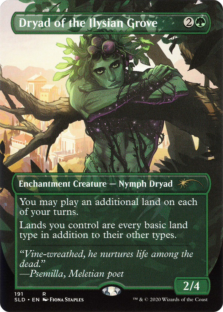 FOIL Dryad of the Ilysian Grove (SLD-191) - Secret Lair Drop - Magic The Gathering
