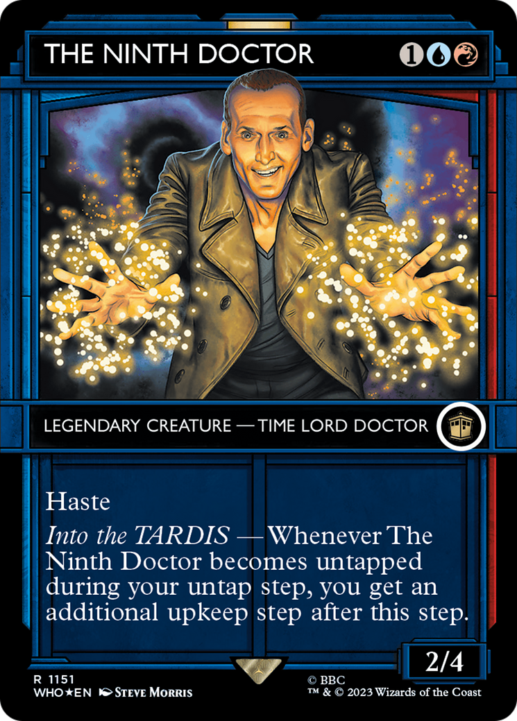 FOIL The Ninth Doctor (Showcase) (Surge Foil) (WHO-1151) - Doctor Who - Magic The Gathering