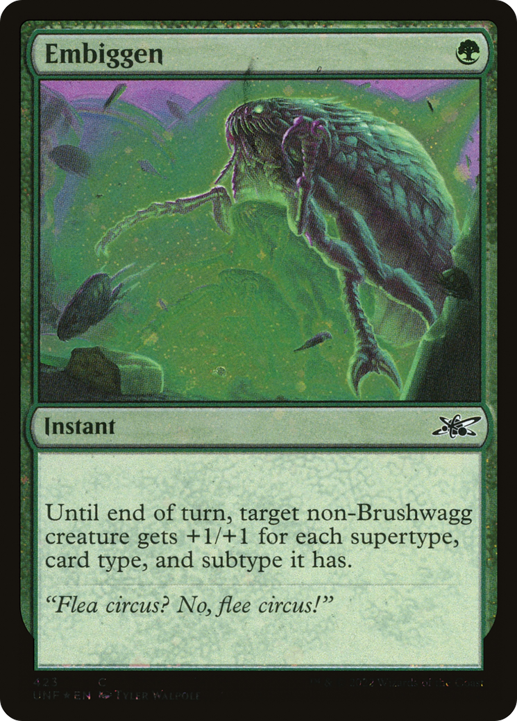 FOIL Embiggen (Galaxy Foil) (UNF-423) - Unfinity - Magic The Gathering