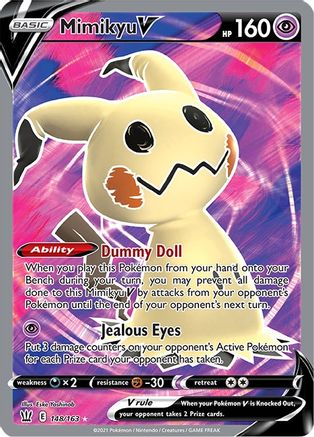 Mimikyu V 148/163 - Pokemon Battle Styles Holofoil