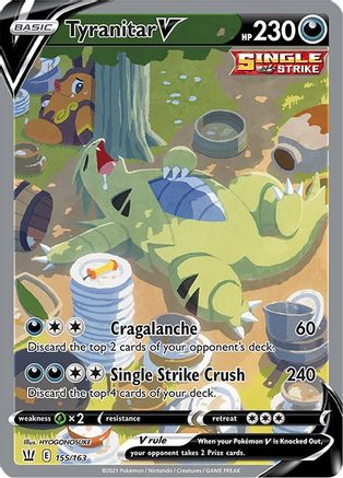 Tyranitar V 155/163 - Pokemon Battle Styles Holofoil