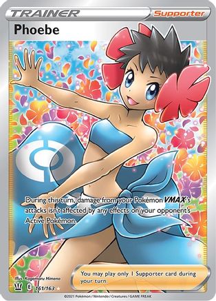 Phoebe 161/163 - Pokemon Battle Styles Holofoil