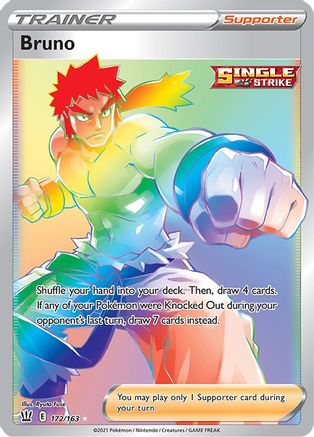 Bruno 172/163 - Pokemon Battle Styles Holofoil