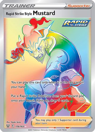 Rapid Strike Style Mustard 176/163 - Pokemon Battle Styles Holofoil