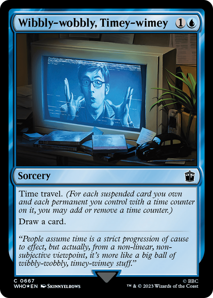 FOIL Wibbly-wobbly, Timey-wimey (Surge Foil) (WHO-667) - Doctor Who - Magic The Gathering