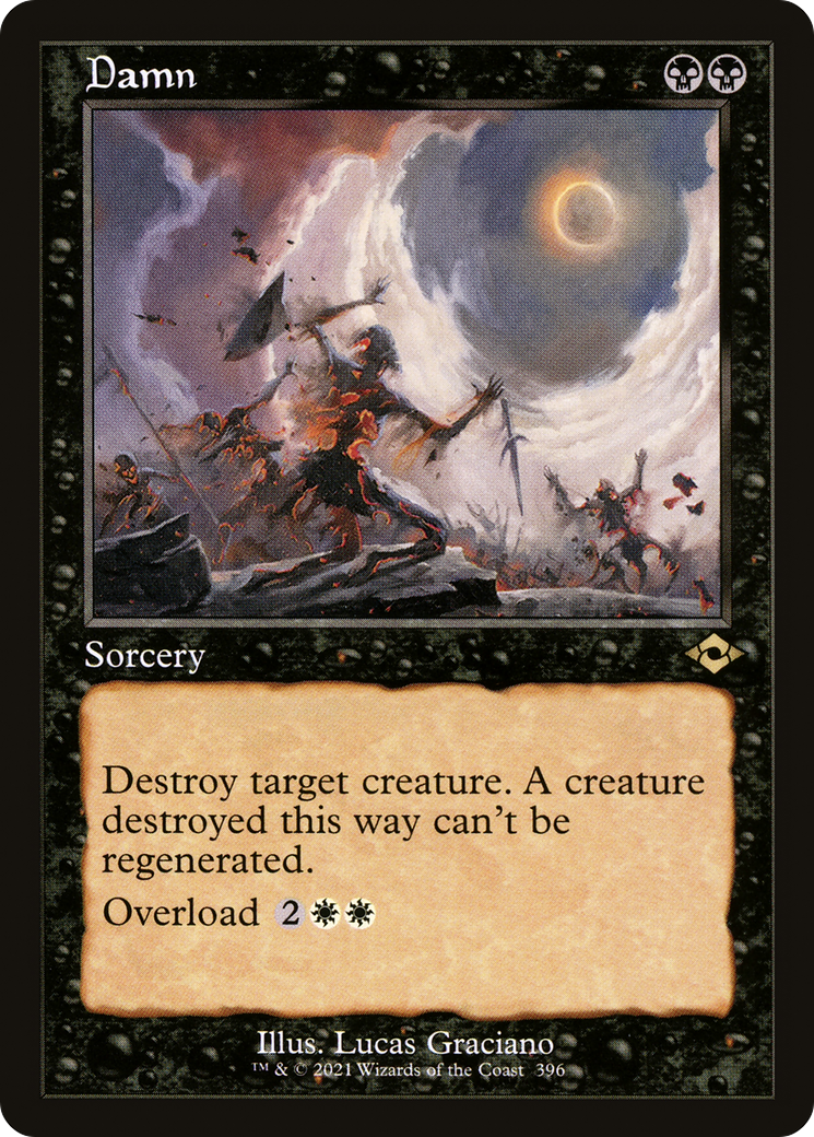 Damn (Retro Frame) (MH2-396) - Modern Horizons 2 - Magic The Gathering