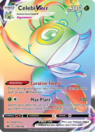 Celebi VMAX 199/198 - Pokemon Chilling Reign Holofoil