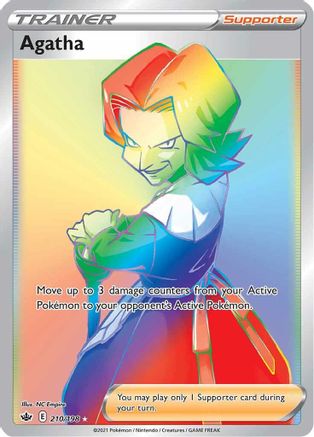 Agatha 210/198 - Pokemon Chilling Reign Holofoil