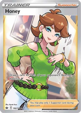 Honey 192/198 - Pokemon Chilling Reign Holofoil