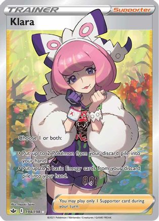 Klara 194/198 - Pokemon Chilling Reign Holofoil