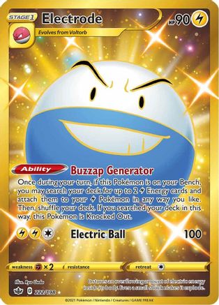 Electrode 222/198 - Pokemon Chilling Reign Holofoil