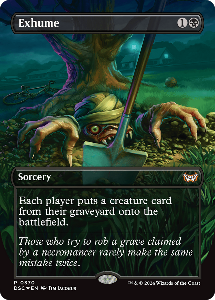 FOIL Exhume (DSC-370) - Duskmourn: House of Horror Commander - Magic The Gathering