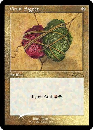 FOIL Gruul Signet (Foil Etched) (SLD-288) - Secret Lair Drop Series - Magic The Gathering