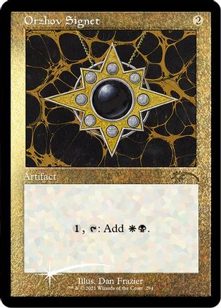 FOIL Orzhov Signet (Foil Etched) (SLD-294) - Secret Lair Drop Series - Magic The Gathering