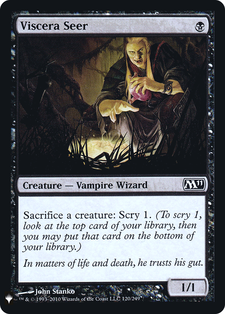 FOIL Viscera Seer (LIST-M11-120) - The List - Magic The Gathering