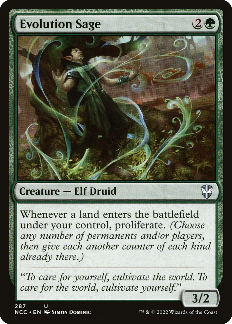Evolution Sage (NCC-287) - New Capenna Commander - Magic The Gathering