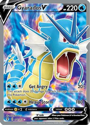 Gyarados V 171/203 - Pokemon Evolving Skies Holofoil