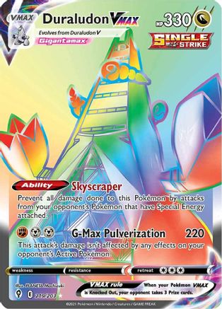 Duraludon VMAX 219/203 - Pokemon Evolving Skies Holofoil
