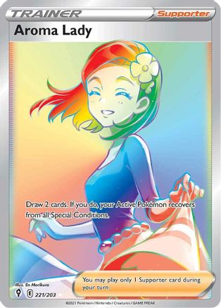 Aroma Lady 221/203 - Pokemon Evolving Skies Holofoil