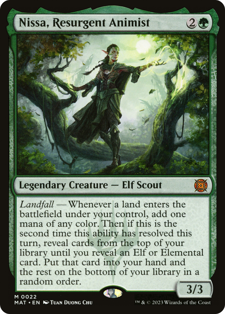 Nissa, Resurgent Animist (MAT-022) - March of the Machine: The Aftermath - Magic The Gathering