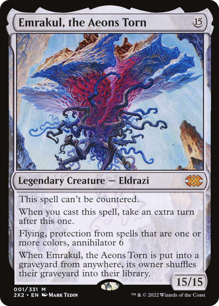 FOIL Emrakul, the Aeons Torn (2X2-001) - Double Masters 2022 - Magic The Gathering