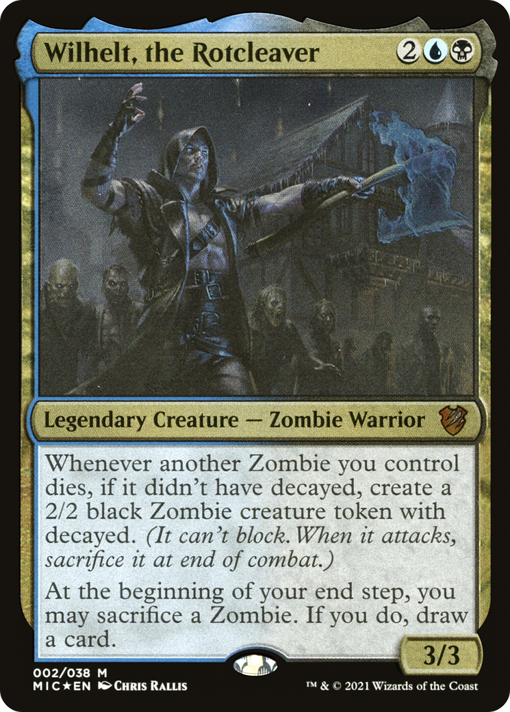 Wilhelt, the Rotcleaver (MIC-002) - Midnight Hunt Commander - Magic The Gathering