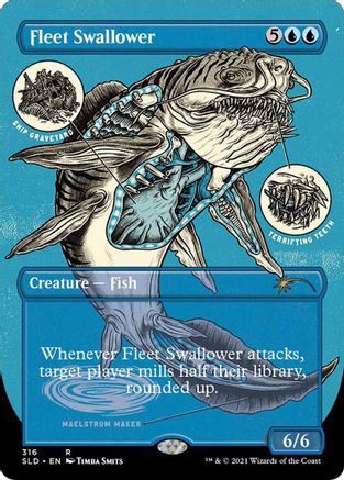 FOIL Fleet Swallower (Foil Etched) (SLD-316) - Secret Lair Drop Series - Magic The Gathering