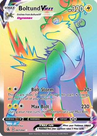 Boltund VMAX (Secret) 267/264 - SWSH08 Fusion Strike Holofoil