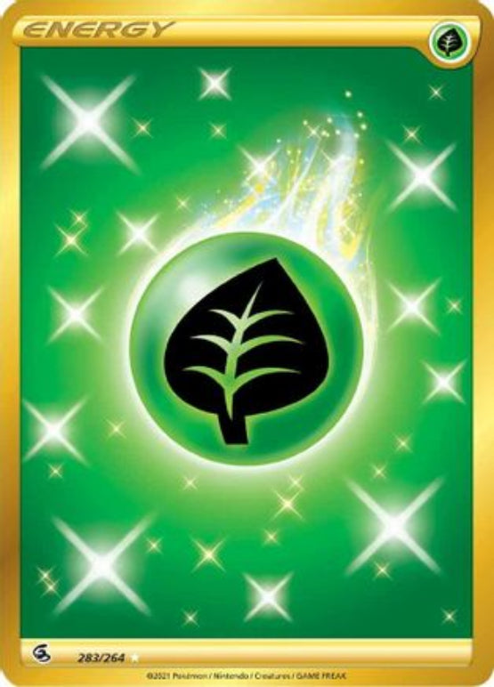 Grass Energy (Secret) 283/264 - SWSH08 Fusion Strike Holofoil