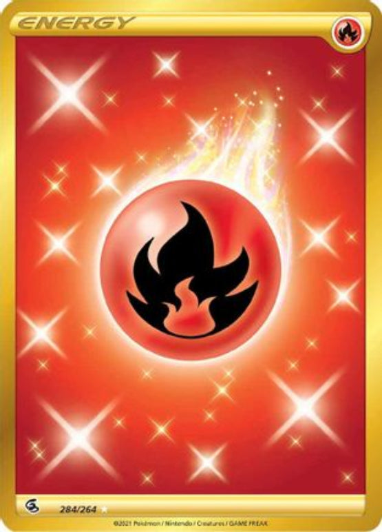 Fire Energy (Secret) 284/264 - SWSH08 Fusion Strike Holofoil