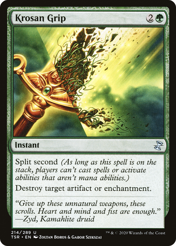 FOIL Krosan Grip (TSR-214) - Time Spiral Remastered - Magic The Gathering