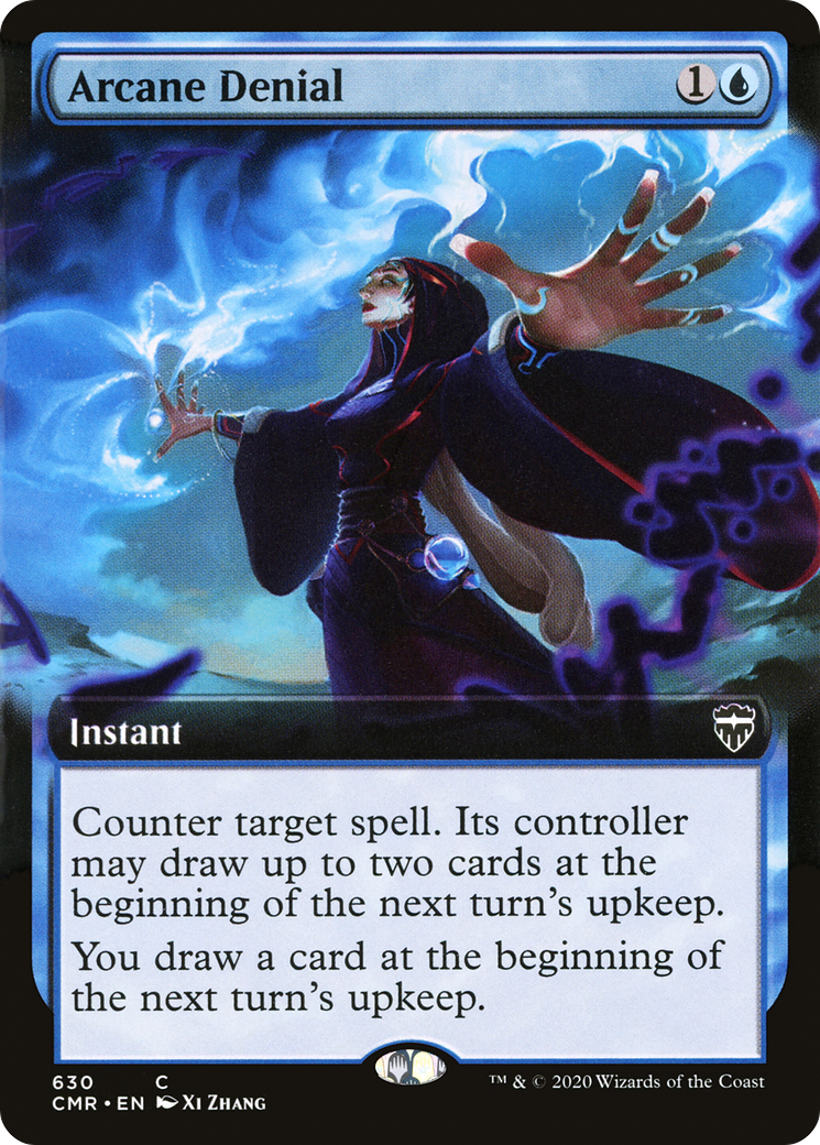 Arcane Denial (Extended Art) (CMR-630) - Commander Legends: (Extended Art) - Magic The Gathering