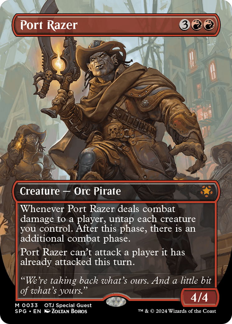 Port Razer (Borderless) (SPG-033) - Special Guests - Magic The Gathering
