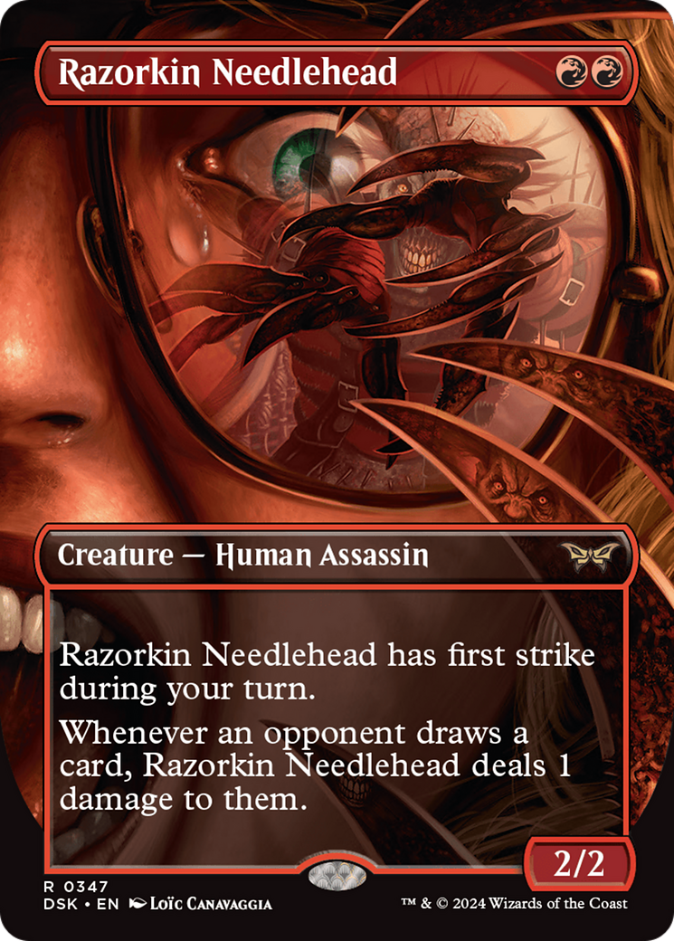 FOIL Razorkin Needlehead (DSK-347) - Duskmourn: House of Horror - Magic The Gathering