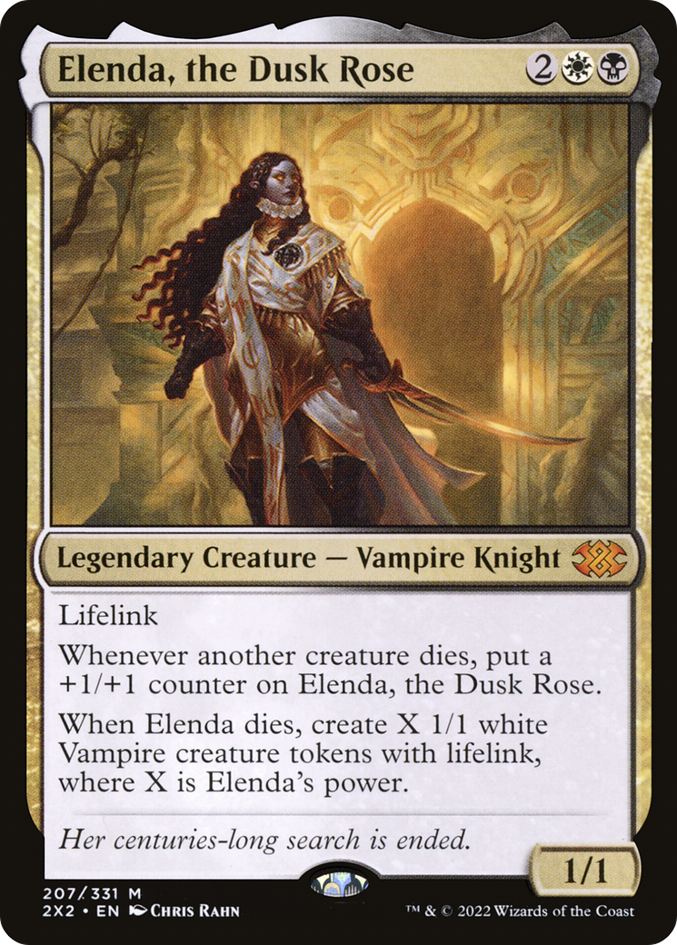Elenda, the Dusk Rose (2X2-207) - Double Masters 2022 - Magic The Gathering