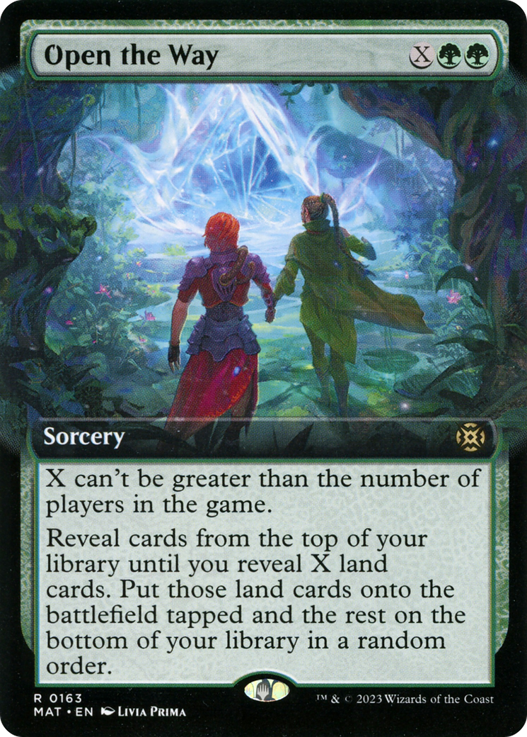 FOIL Open the Way (Extended Art) (MAT-163) - March of the Machine: The Aftermath - Magic The Gathering